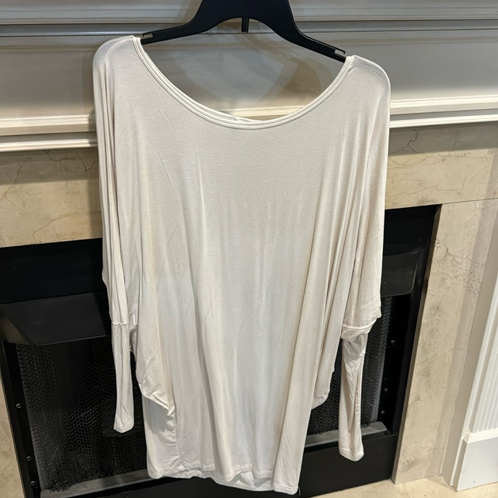 large long tunic.  Cream. Worn once. Listing #691